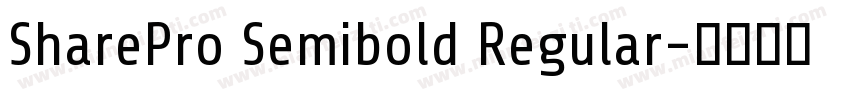 SharePro Semibold Regular字体转换
